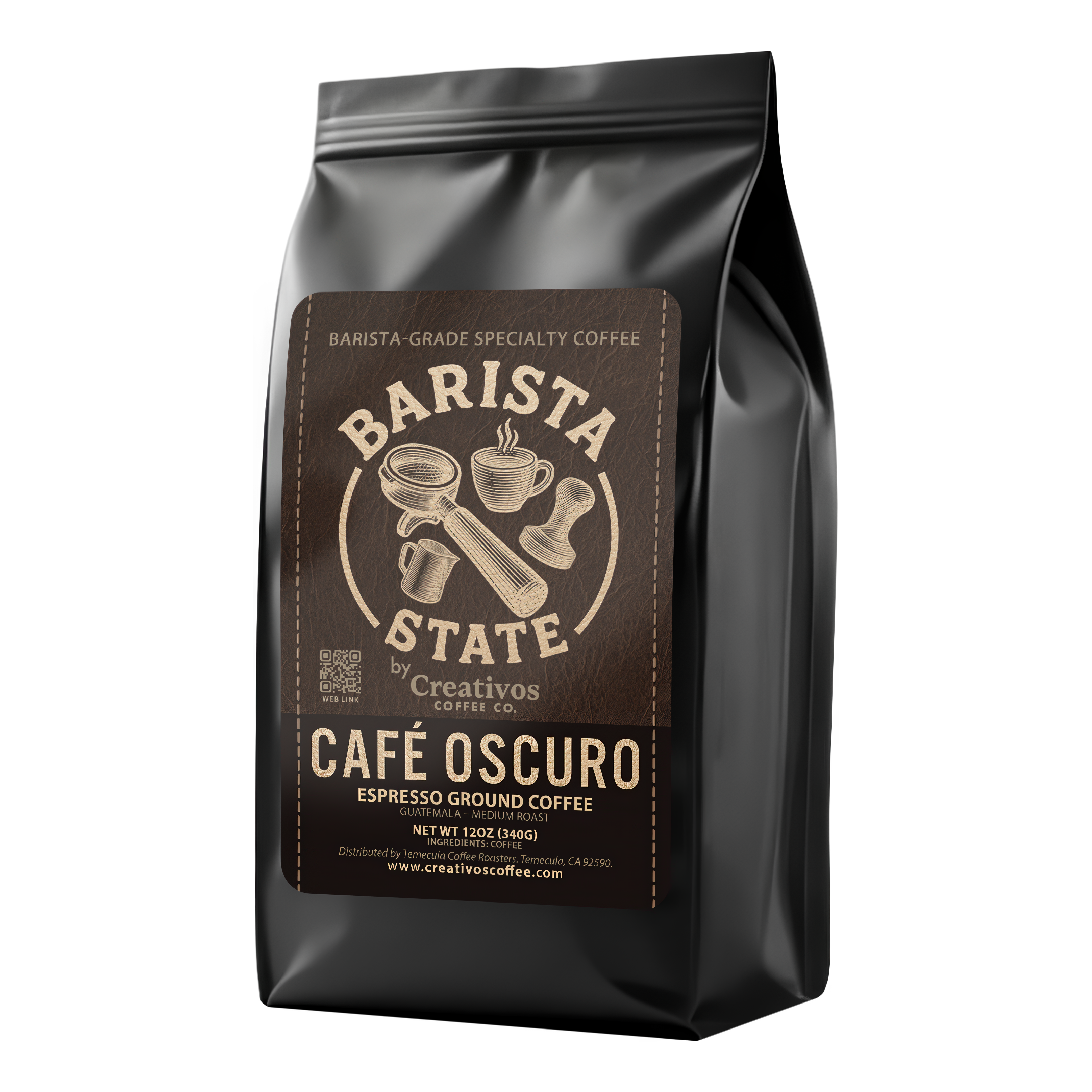 Barista State – Café Oscuro Espresso 12oz | Creativos Coffee Co.
