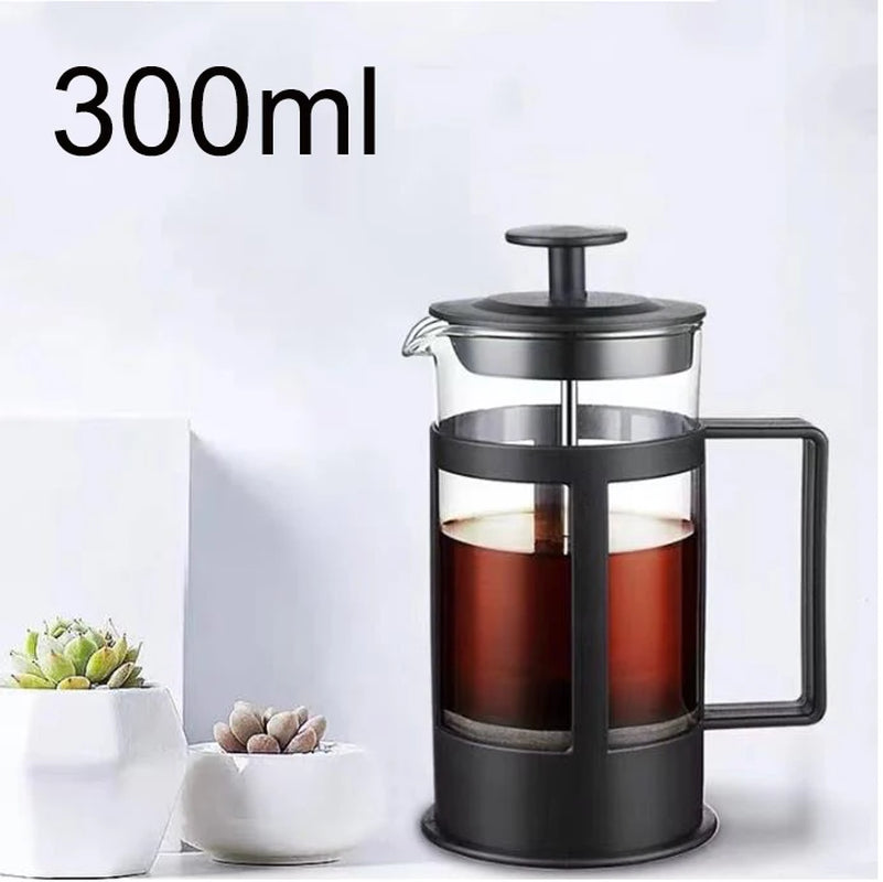 600Ml Coffee Pot French Press Coffee Maker Heat Resistant Glass Coffee Pot Percolator Coffee Brewer with Filtration Tea Maker