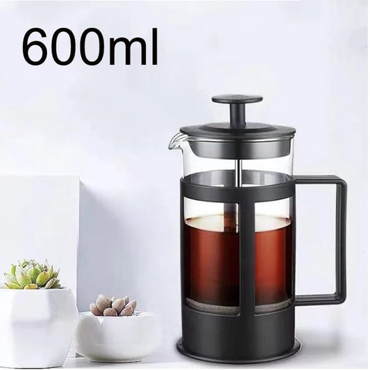 600Ml Coffee Pot French Press Coffee Maker Heat Resistant Glass Coffee Pot Percolator Coffee Brewer with Filtration Tea Maker