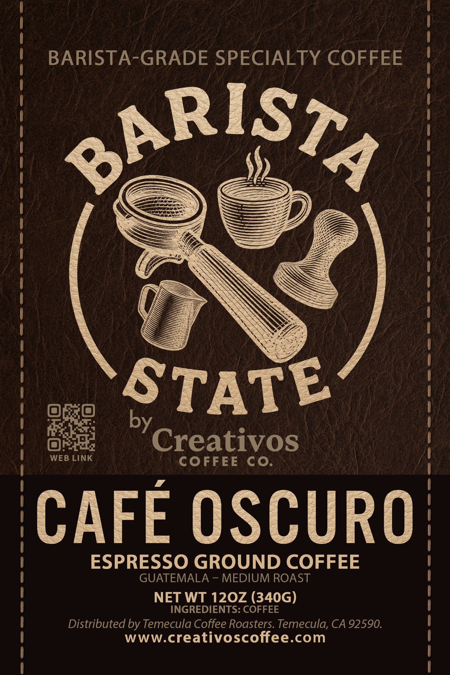 Barista State – Café Oscuro Espresso 12oz | Creativos Coffee Co.