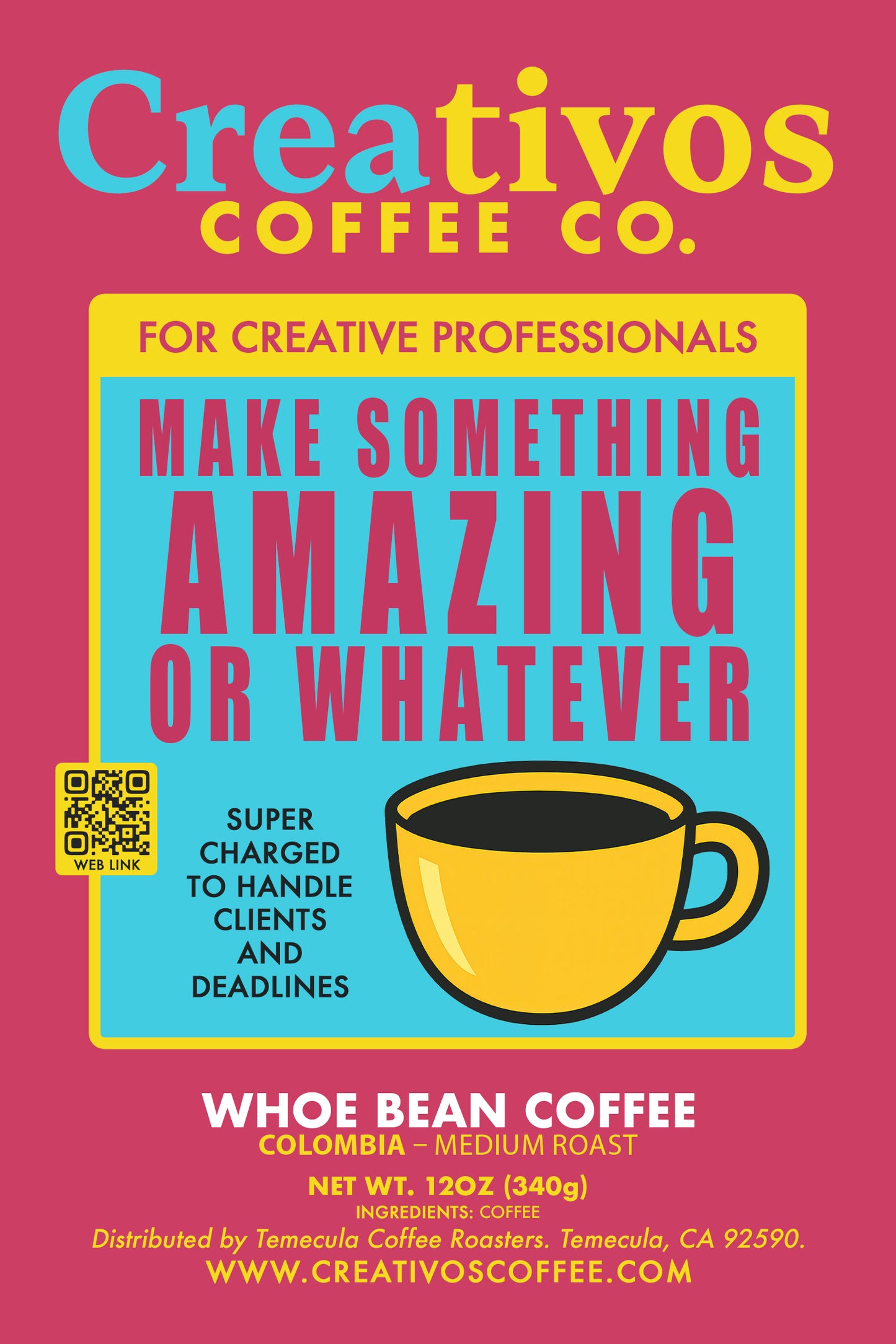 Creativos Coffee Co. - Whole Bean Coffee | Colombia - 12oz