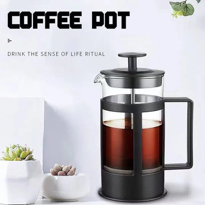 600Ml Coffee Pot French Press Coffee Maker Heat Resistant Glass Coffee Pot Percolator Coffee Brewer with Filtration Tea Maker