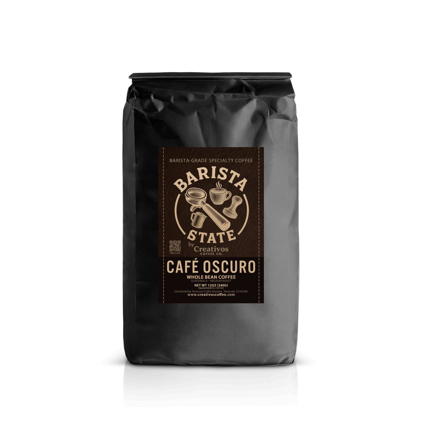 Barista State – Café Oscuro Whole Bean Coffee 12oz | Creativos Coffee Co.
